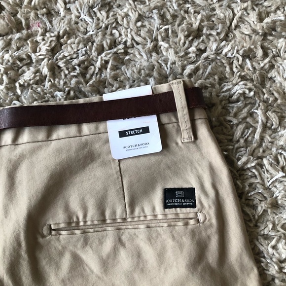 Scotch&Soda~ Men’s Stuart Slim Chino Pants - Picture 9 of 15